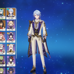 90LVL🔥Kaedehara Kazuha⭐EULA🔥KAMISATO AYAKA⭐QIQI🔥ALOY⭐DEHYA💜EU💜34 CHARACTERS💜AR. 52💜 0